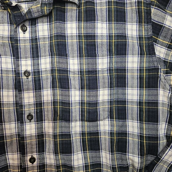 L.L. Bean XL Large Scotch Plaid Flannel Mens Shirt 228061 - Picture 3 of 10
